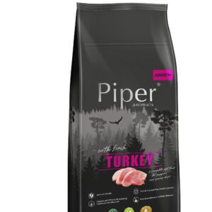 Piper Turkey Junior - суха храна за кученца до 1 година с прясно пуешко, 12кг