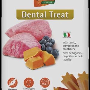 TREAT ND PUMPKIN DOG LAMB PUMPK BLUEB100g ADULT MED/MAX - лакомство