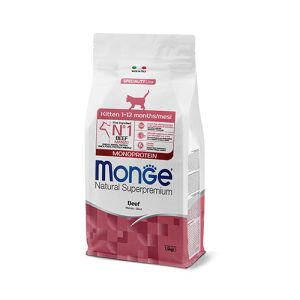MONO CAT KITTEN BEEF  1.5KG - Храна с телешко месо за котки
