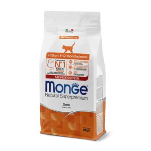 MONO CAT  KITTEN DUCK 0.4 KG - с ПАТЕШКО за КОТКИ